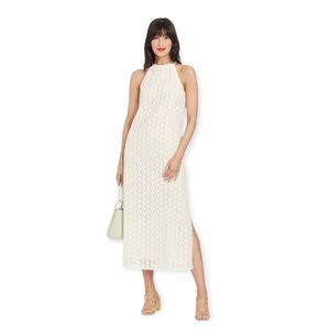 A New Day Sleeveless White Crochet Dress